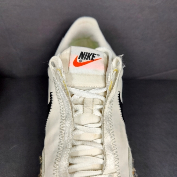 Nike Waffle Racer Crater RARE White Black Sneakers Women's Shoe Size 8 - Picture 6 of 12